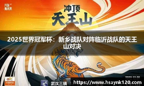 2025世界冠军杯：新乡战队对阵临沂战队的天王山对决